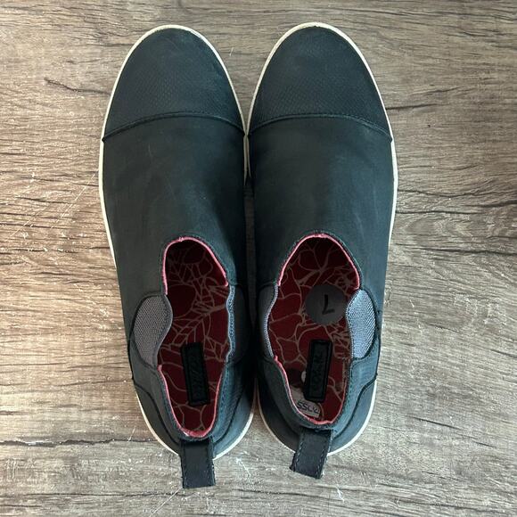 Olukai Waipahe Women’s Slip-On Booties Shoes Size 7 Black - Picture 7 of 8